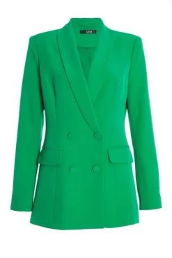 Quiz Green Double Breasted Tailored Blazer -Quiz Store Online unnamed file 1016