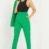 Quiz Blue High Waist Tapered Trousers