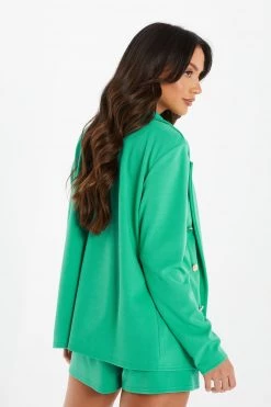 Quiz Green Double Breasted Blazer -Quiz Store Online unnamed file 1046