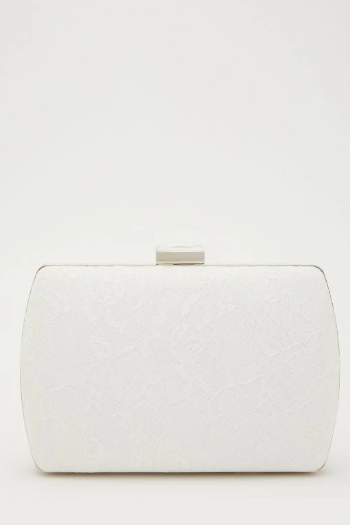 Quiz White Glitter Lace Box Bag -Quiz Store Online unnamed file 1060
