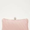 Quiz Pink Pleated Diamante Pillow Box Bag