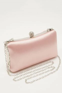 Quiz Pink Pleated Diamante Pillow Box Bag -Quiz Store Online unnamed file 1067