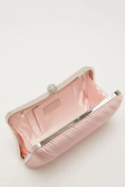 Quiz Pink Pleated Diamante Pillow Box Bag -Quiz Store Online unnamed file 1069