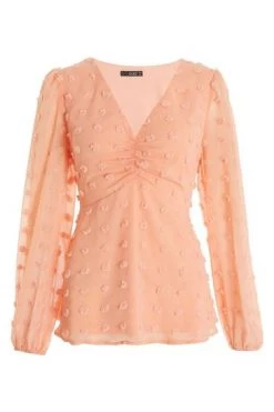 Quiz Pink Chiffon Peplum Top -Quiz Store Online unnamed file 1093