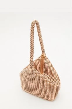 Quiz Gold Diamante Handle Pouch Bag -Quiz Store Online unnamed file 1102