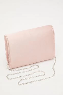 Quiz Pink Satin Diamante Strip Clutch Bag -Quiz Store Online unnamed file 1108