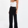 Quiz Black High Waist Palazzo Trousers
