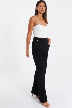 Quiz Black High Waist Palazzo Trousers -Quiz Store Online unnamed file 1123