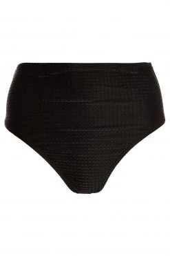 Quiz Black Textured High Waist Bikini Bottoms -Quiz Store Online unnamed file 1130