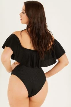 Quiz Black Textured Frill Bikini Top -Quiz Store Online unnamed file 1157