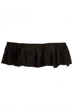 Quiz Black Textured Frill Bikini Top -Quiz Store Online unnamed file 1158