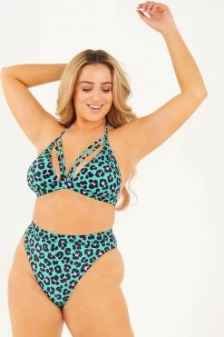Quiz Green Leopard High Thigh Bikini Bottoms -Quiz Store Online unnamed file 1162