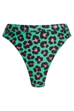 Quiz Green Leopard High Thigh Bikini Bottoms -Quiz Store Online unnamed file 1167