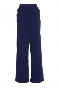Quiz Navy Blue High Waist Palazzo Trousers -Quiz Store Online unnamed file 1201