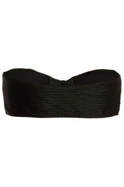 Quiz Black Textured Tie Front Bikini Top -Quiz Store Online unnamed file 1220