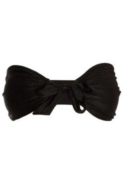 Quiz Black Textured Tie Front Bikini Top -Quiz Store Online unnamed file 1221