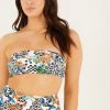 Quiz Multi Leopard Chain Print Bandeau Bikini Top