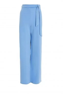 Quiz Blue Tie Belt Palazzo Trousers -Quiz Store Online unnamed file 1231