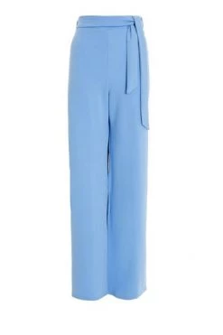Quiz Blue Tie Belt Palazzo Trousers -Quiz Store Online unnamed file 1233