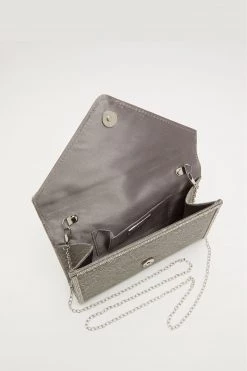 Quiz Grey Glitter Lace Diamante Bag -Quiz Store Online unnamed file 1255