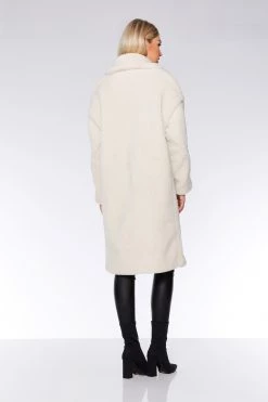 Quiz Cream Teddy Button Front Coat -Quiz Store Online unnamed file 1272