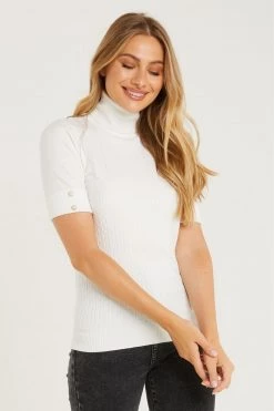 Quiz Cream Light Knit Jumper