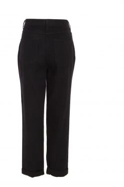 Quiz Black Ripped Straight Leg Turn Up Jeans -Quiz Store Online unnamed file 1309