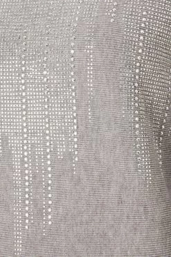 Quiz Grey Knitted Diamante Jumper -Quiz Store Online unnamed file 1327