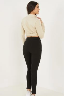 Quiz Black PU Trim Leggings -Quiz Store Online unnamed file 1331