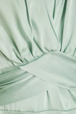 Quiz Sage Green Satin Tie Back Midi Dress -Quiz Store Online unnamed file 169