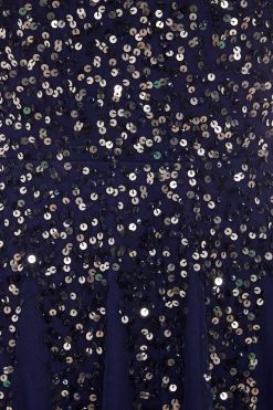 Quiz Blue Sequin Embellished Maxi Dress -Quiz Store Online unnamed file 188