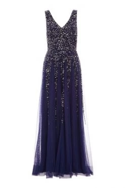 Quiz Blue Sequin Embellished Maxi Dress -Quiz Store Online unnamed file 189