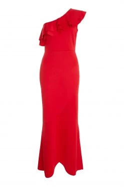 Quiz Red One Should Frill Maxi Dress -Quiz Store Online unnamed file 195