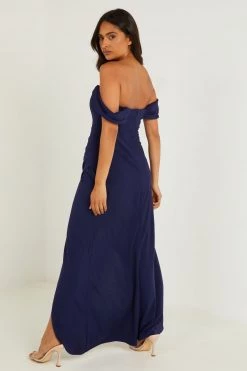 Quiz Navy Split Leg Maxi Dress -Quiz Store Online unnamed file 240