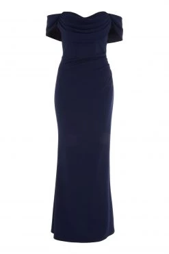 Quiz Navy Split Leg Maxi Dress -Quiz Store Online unnamed file 242