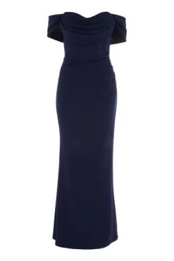 Quiz Navy Split Leg Maxi Dress -Quiz Store Online unnamed file 244