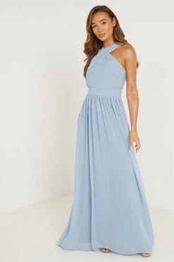 Quiz Blue Chiffon Maxi Dress -Quiz Store Online unnamed file 250