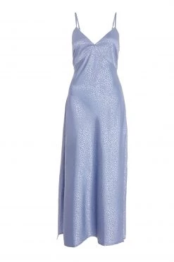 Quiz Blue Satin Wrap Midi Dress -Quiz Store Online unnamed file 261