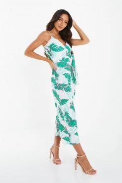 Quiz White & Green Tropical Print Maxi Dress -Quiz Store Online unnamed file 272