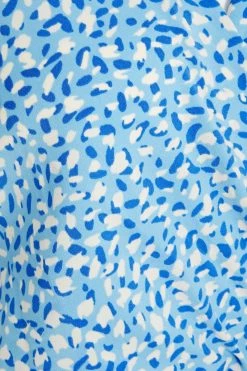 Quiz Blue Animal Print Wrap Midi Dress -Quiz Store Online unnamed file 315