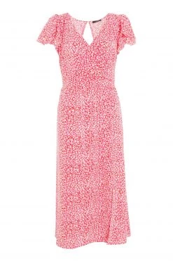 Quiz Pink Animal Print Midi Dress -Quiz Store Online unnamed file 320