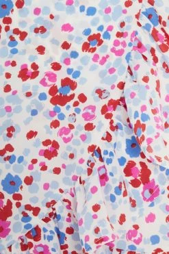 Quiz White Multi Print Skater Wrap Dress -Quiz Store Online unnamed file 397