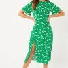 Quiz Green Floral Midi Dress