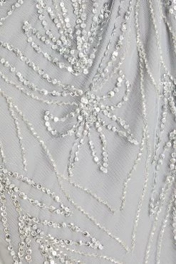 Quiz Grey Sequin Wrap Batwing Maxi Dress -Quiz Store Online unnamed file 40