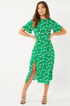 Quiz Green Floral Midi Dress -Quiz Store Online unnamed file 404