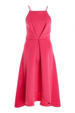 Quiz Pink Strappy Dip Hem Dress -Quiz Store Online unnamed file 408