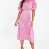 Quiz Pink Polka Dot Satin Midi Dress -Quiz Store Online unnamed file 431
