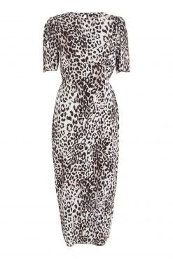 Quiz Brown Animal Print Midi Dress -Quiz Store Online unnamed file 452