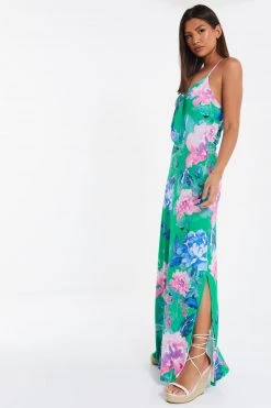 Quiz Green Multi Floral Strappy Maxi Dress -Quiz Store Online unnamed file 474