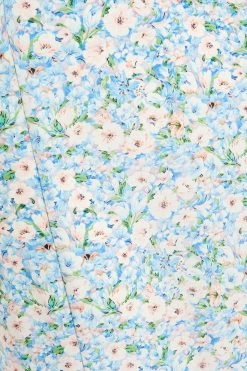 Quiz Blue Ditsy Floral Tie Back Midi Dress -Quiz Store Online unnamed file 483